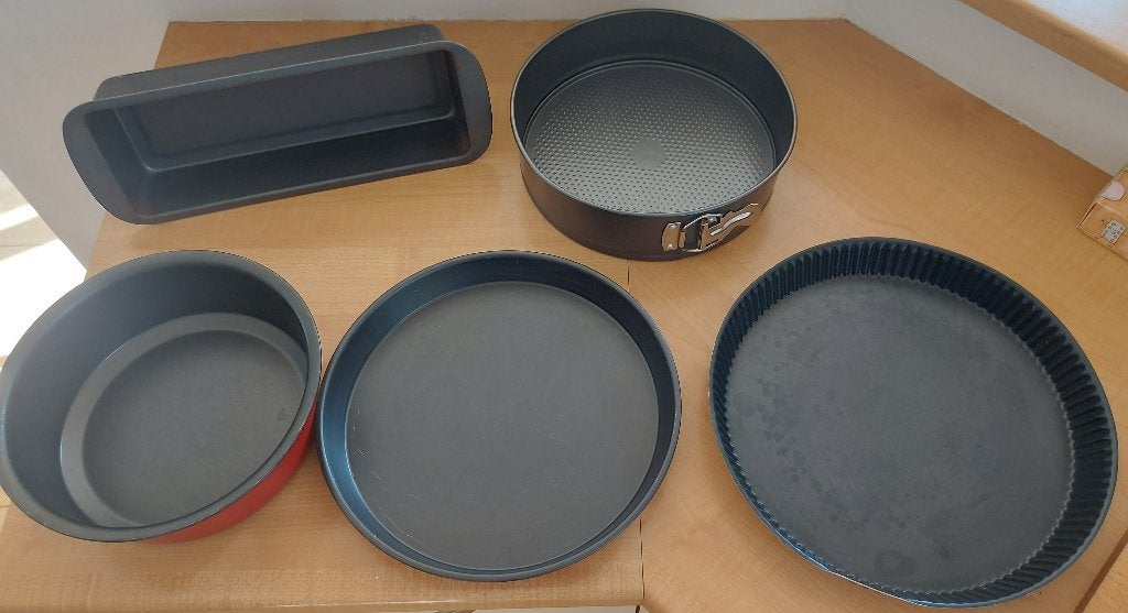 Le lot de formes Tefal à gâteaux /  tartes, Enlèvement, Utilisé, Gâteaux, Tartes ou cupcakes, Moule