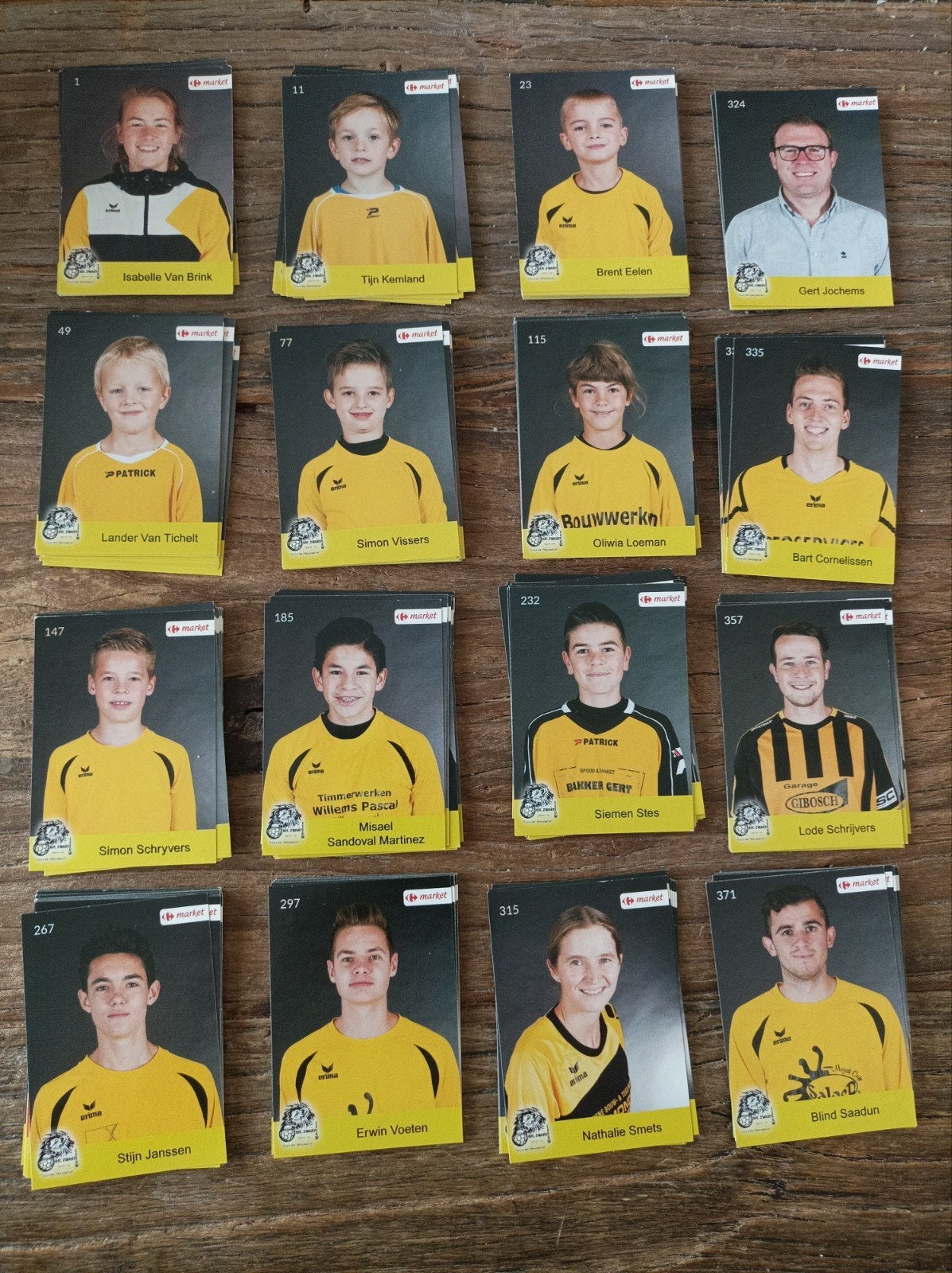 Stickers KFC Zwarte Leeuw Rijkevorsel. 209 verschillende, Ophalen of Verzenden