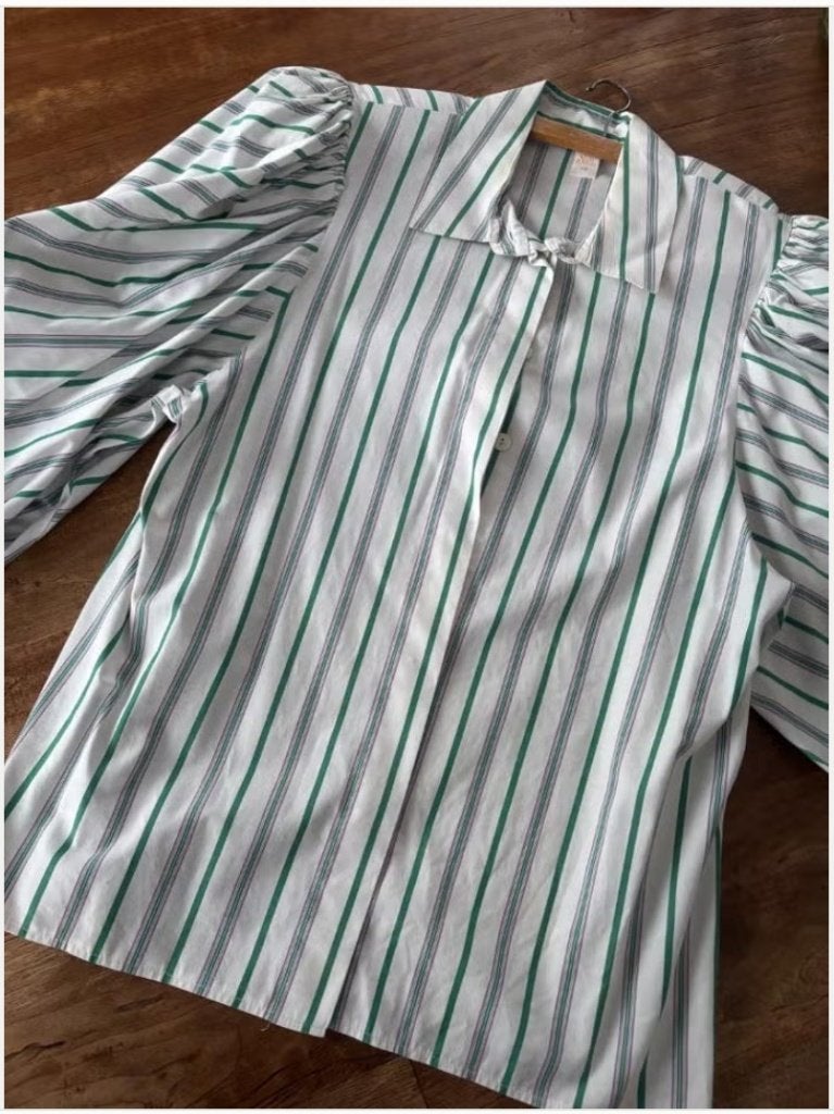 Vintage blouse maat 40, Ophalen of Verzenden, Zo goed als nieuw, Maat 38/40 (M), Wit