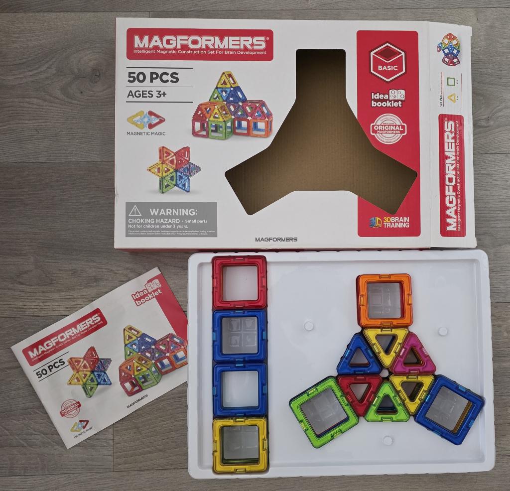 Magformers - bouwset 50 stuks- magnetisch speelgoed, Kinderen en Baby's, Ophalen of Verzenden, Nieuw