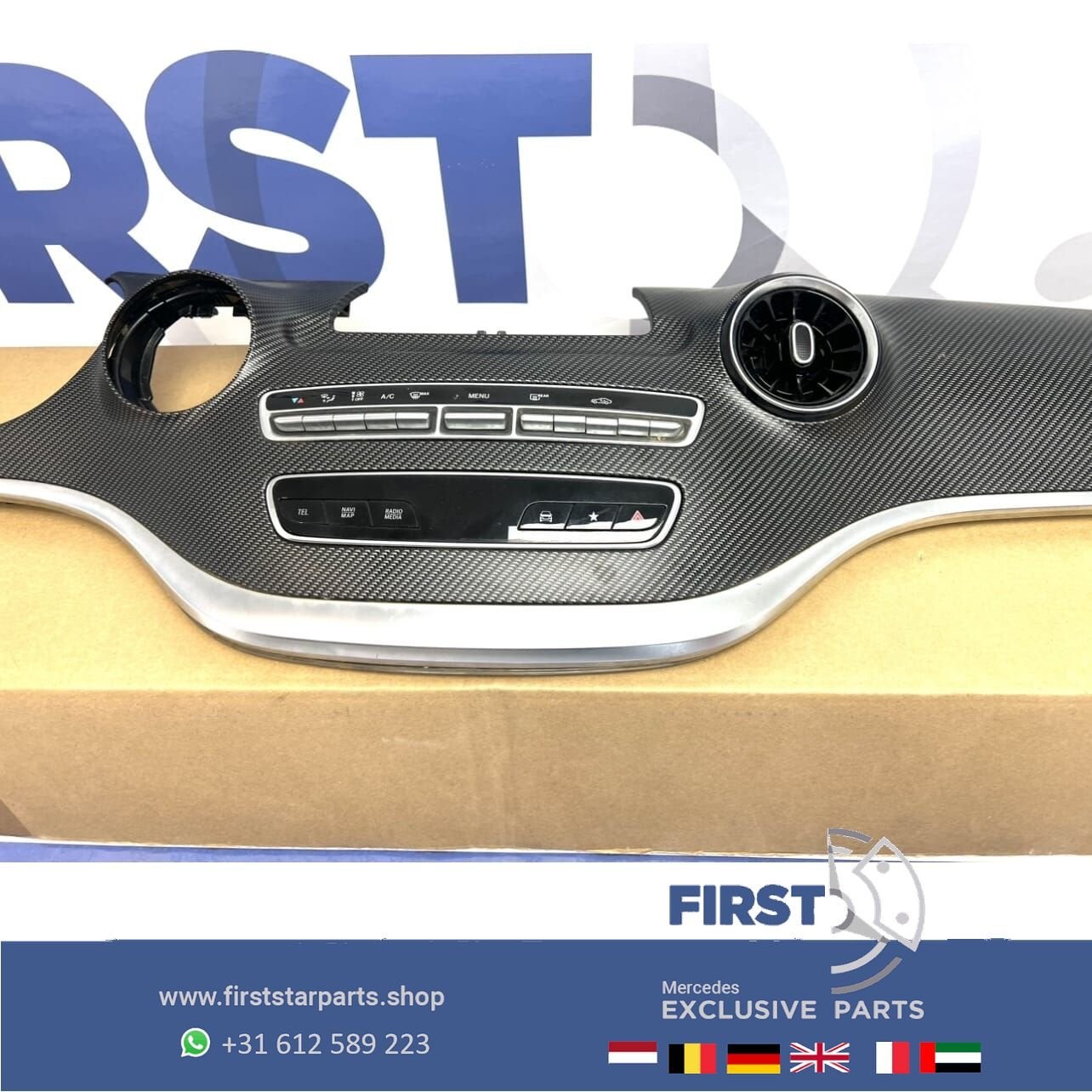 W447 V KLASSE DASHBOARD SIERLIJSTEN SET CARBON Mercedes VKla, Auto-onderdelen, Gebruikt, -, Ophalen of Verzenden, -