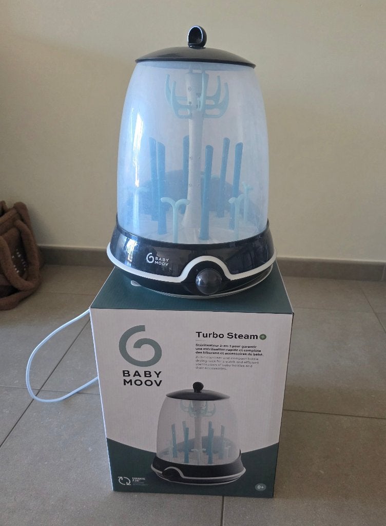 Turbo Steam+ Plus sterilisator, Kinderen en Baby's, Babyvoeding en Toebehoren, Ophalen, Gebruikt, Sterilisator, Babymoov