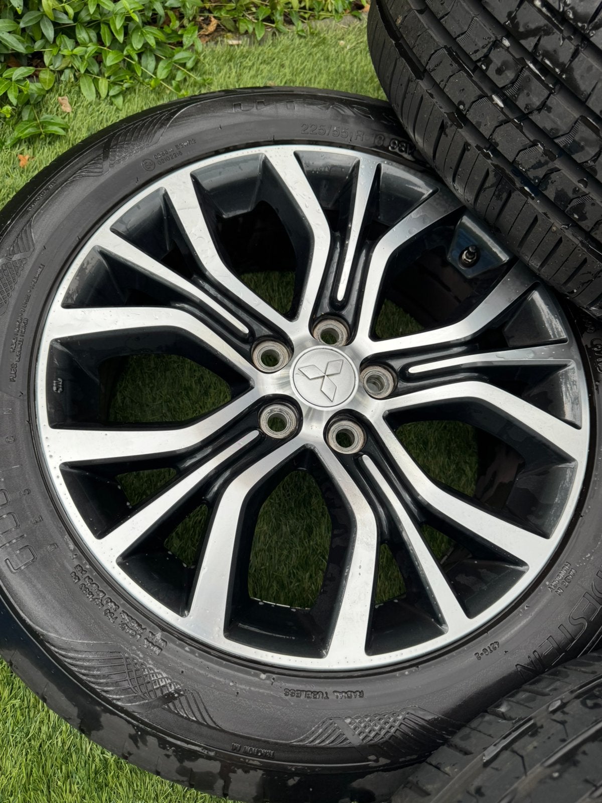 Jantes Mitsubishi 18 pouces, d'origine avec pneus d'été, Enlèvement, 18 pouces, Pneus été, Pneus et Jantes