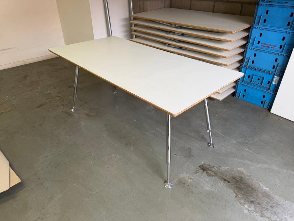 Professionele klaptafel / 160x80cm - hoogte tot 110cm - wit, Ophalen, Gebruikt