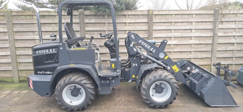 Pitbull X27-26 kniklader, Ophalen, Wiellader of Shovel