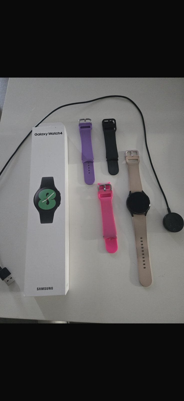 Samung watch 4, Ophalen, Zo goed als nieuw, Waterdicht, Grijs