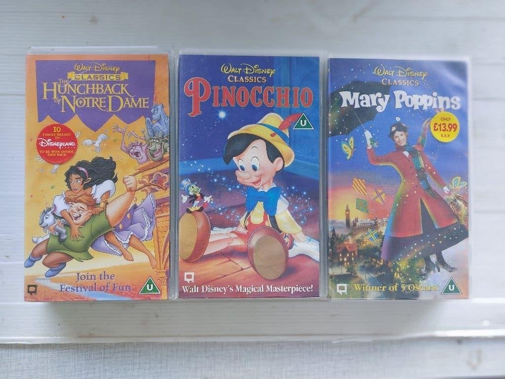 Cassettes type VHS Disney et autres en ANGLAIS, Enlèvement ou Envoi, Utilisé, Anglais, VHS