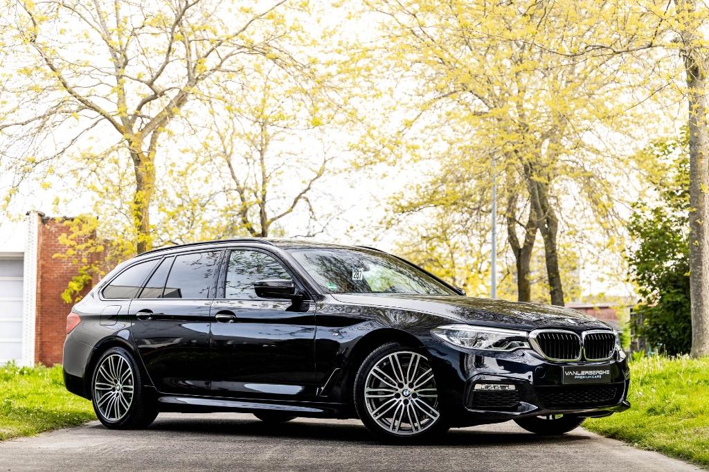 BMW 520iA M Sport Break * 360 * HiFi * Pano * HUB *, Cuir, Entreprise, Entretenue par le concessionnaire, Automatique