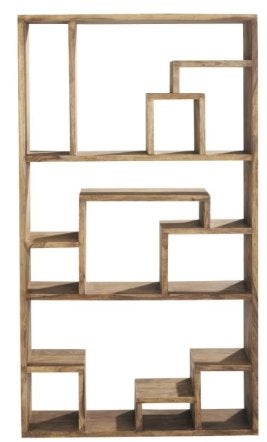 Boekenrek in teak, Ophalen, Met plank(en), 100 tot 150 cm, Teakhout