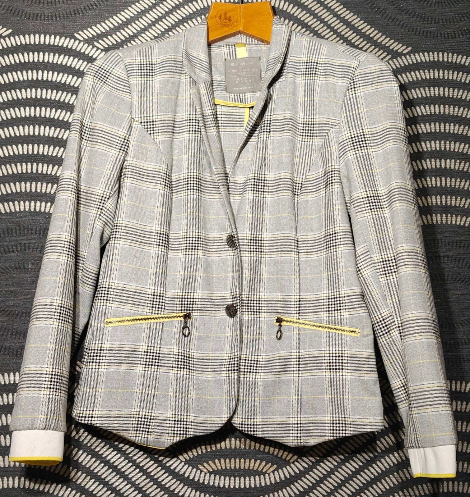 Veste blazer Prince de Galles avec épaulettes Street One, Vêtements | Femmes, Taille 36 (S), Street One, Comme neuf, Manteau