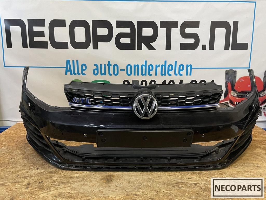 VOORBUMPER GRILL VW GOLF 7 FACELIFT GTE BUMPER ORIGINEEL, Gebruikt, -, -, Ophalen of Verzenden