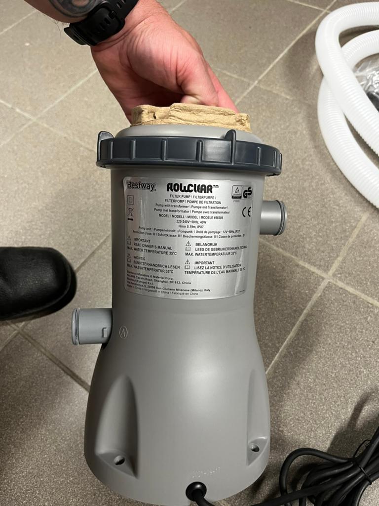 Zwembadfilter met slang volledig nieuw, Tuin en Terras, Zwembad-toebehoren, Ophalen, Nieuw, Filter