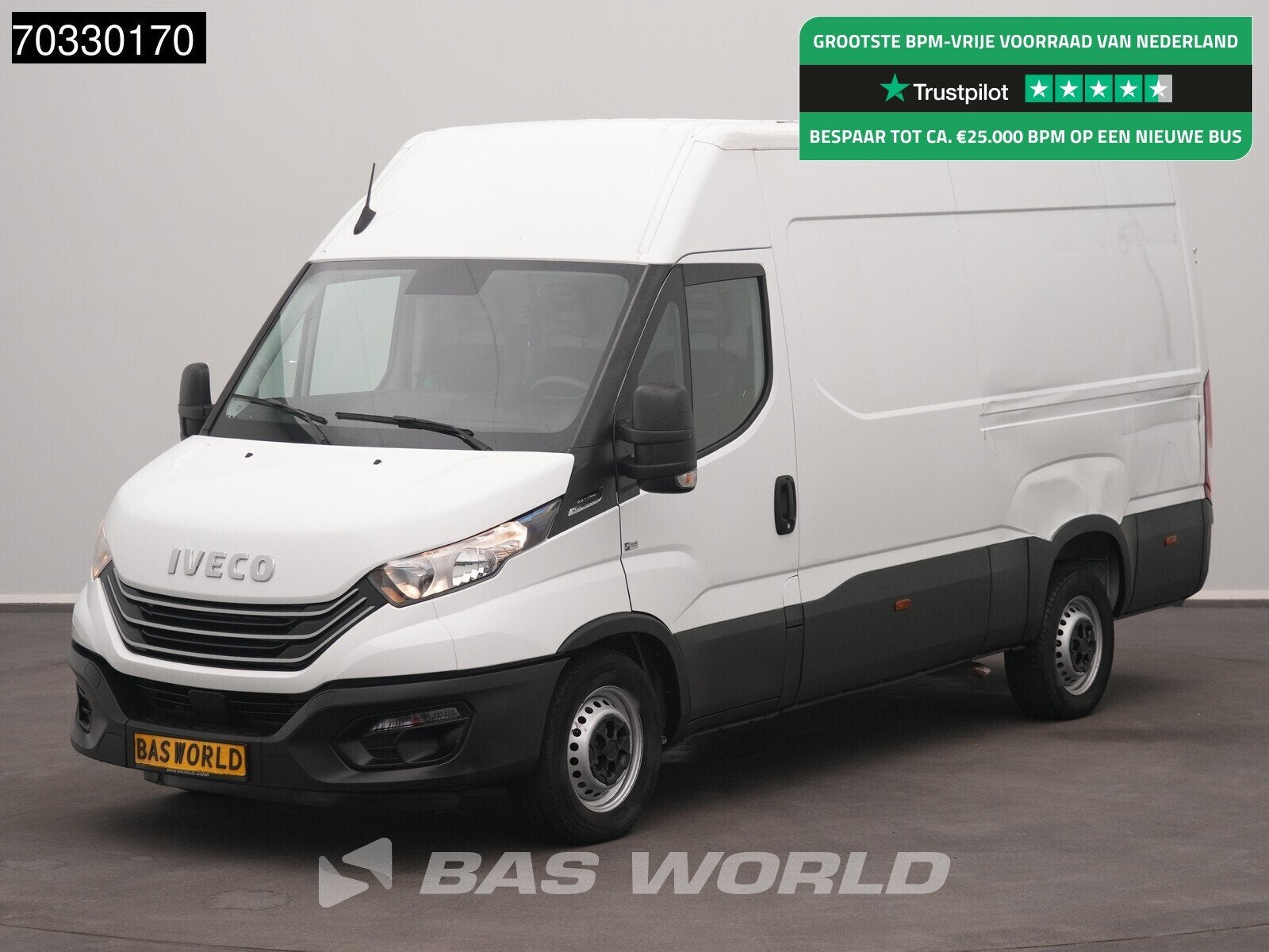 Iveco Daily 35S14 Automaat L2H2 Airco Cruise Camera 3,5t Tre, Auto's, Bestelwagens en Lichte vracht, Automaat, Stof, Gebruikt