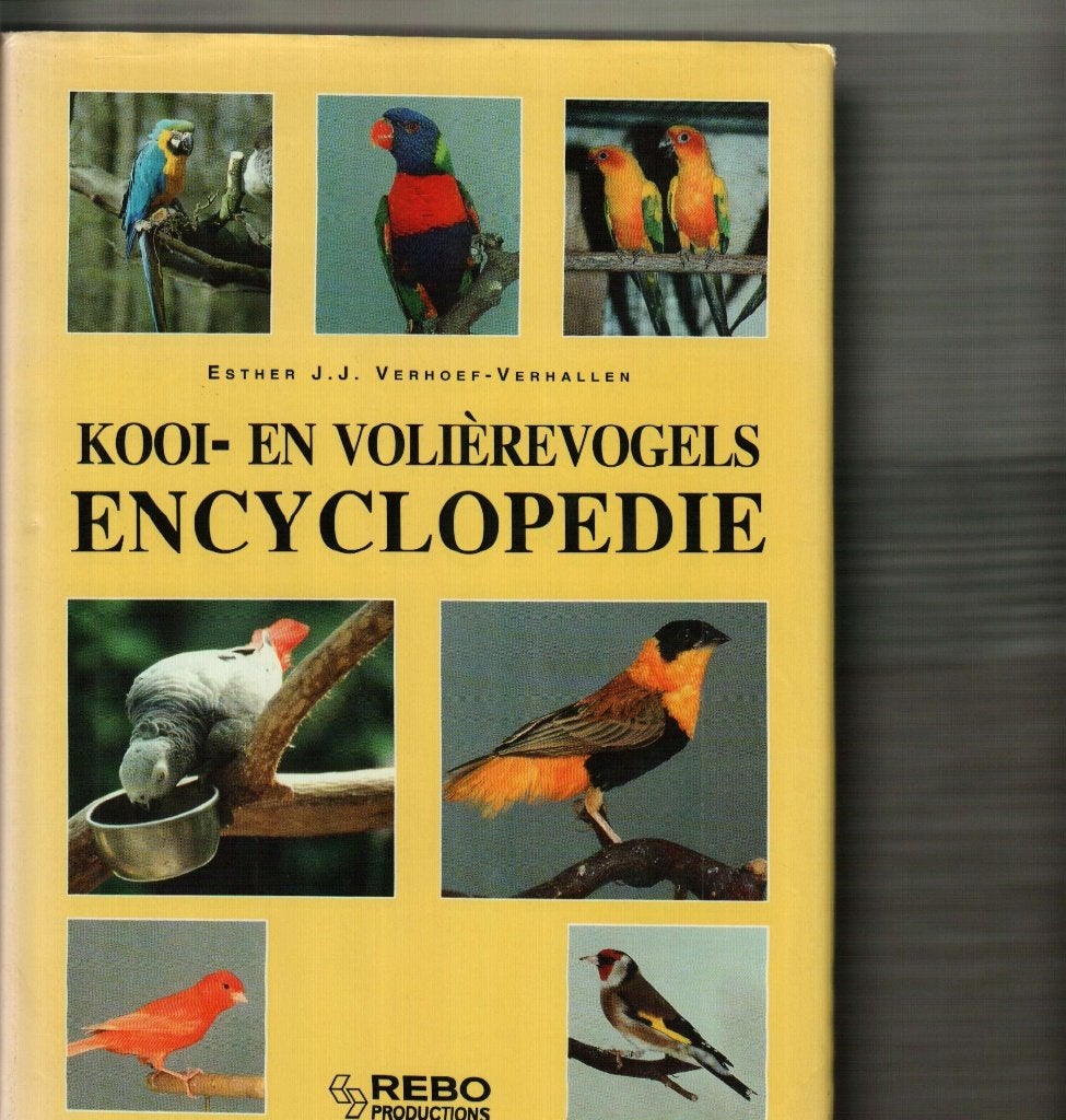 Kooi-en volierevogels encyclopedie Ester Verhoef 312 blz, Ophalen of Verzenden, Zo goed als nieuw