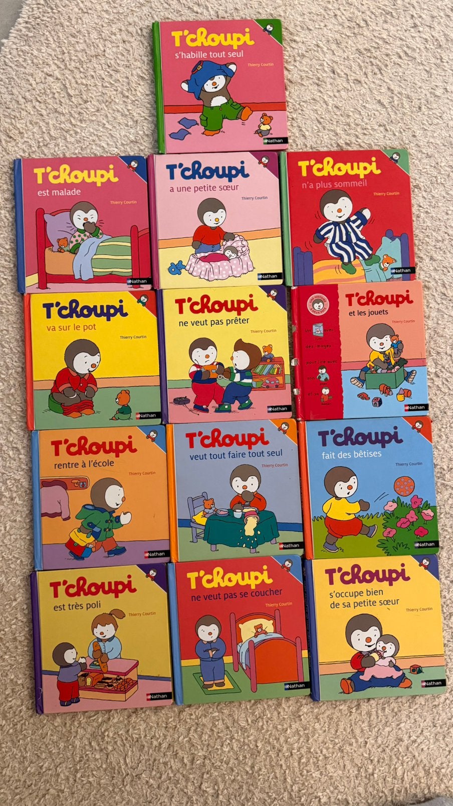 Lot de 19 livres T’choupi, Enlèvement, Utilisé