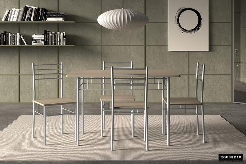 Ensembles "table et 4 chaises" Nouveaux en kit, Neuf, 100 à 150 cm, Quatre personnes, Enlèvement