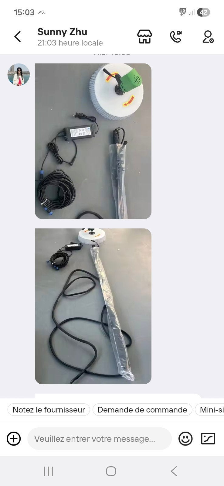 Brosse rotative pour nettoyage panneau solaire, Enlèvement, Panneau
