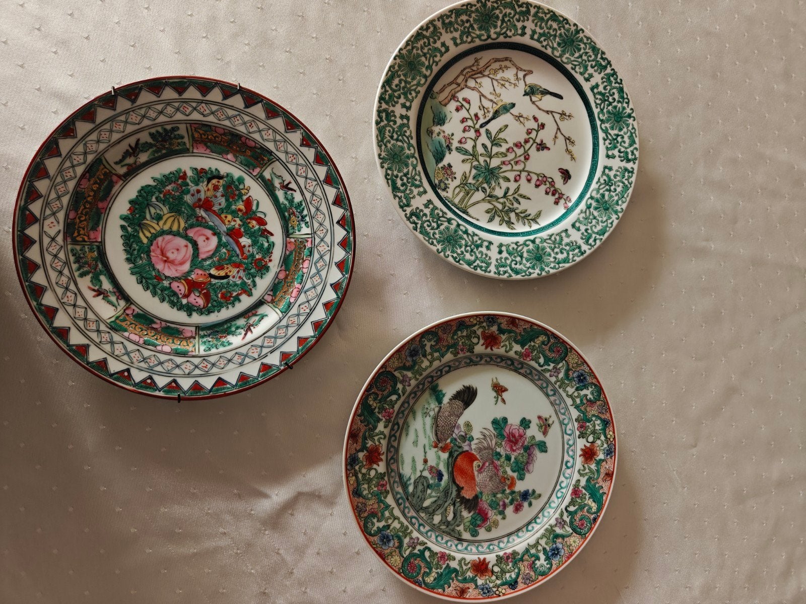 Set Chinese borden, Ophalen