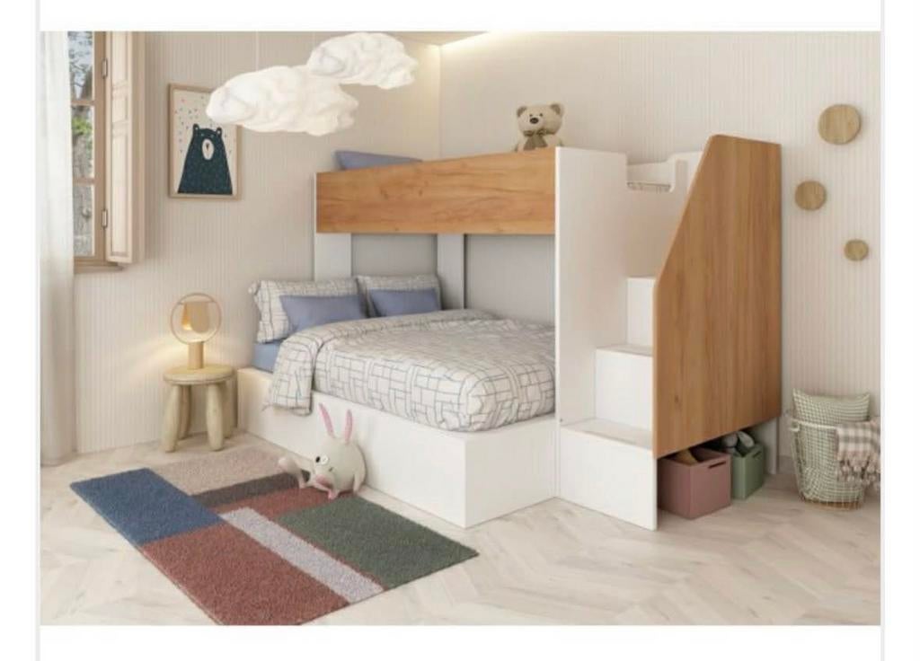 Stapelbed 3 personen, Kinderen en Baby's, Kinderkamer | Stapelbedden en Hoogslapers, Ophalen, Stapelbed