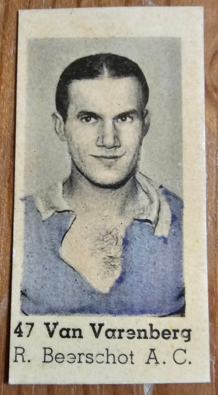1937 #47 Van Varenberg (pre panini) Beerschot Chromo Voetbal, Ophalen of Verzenden, Gebruikt, Plaatje