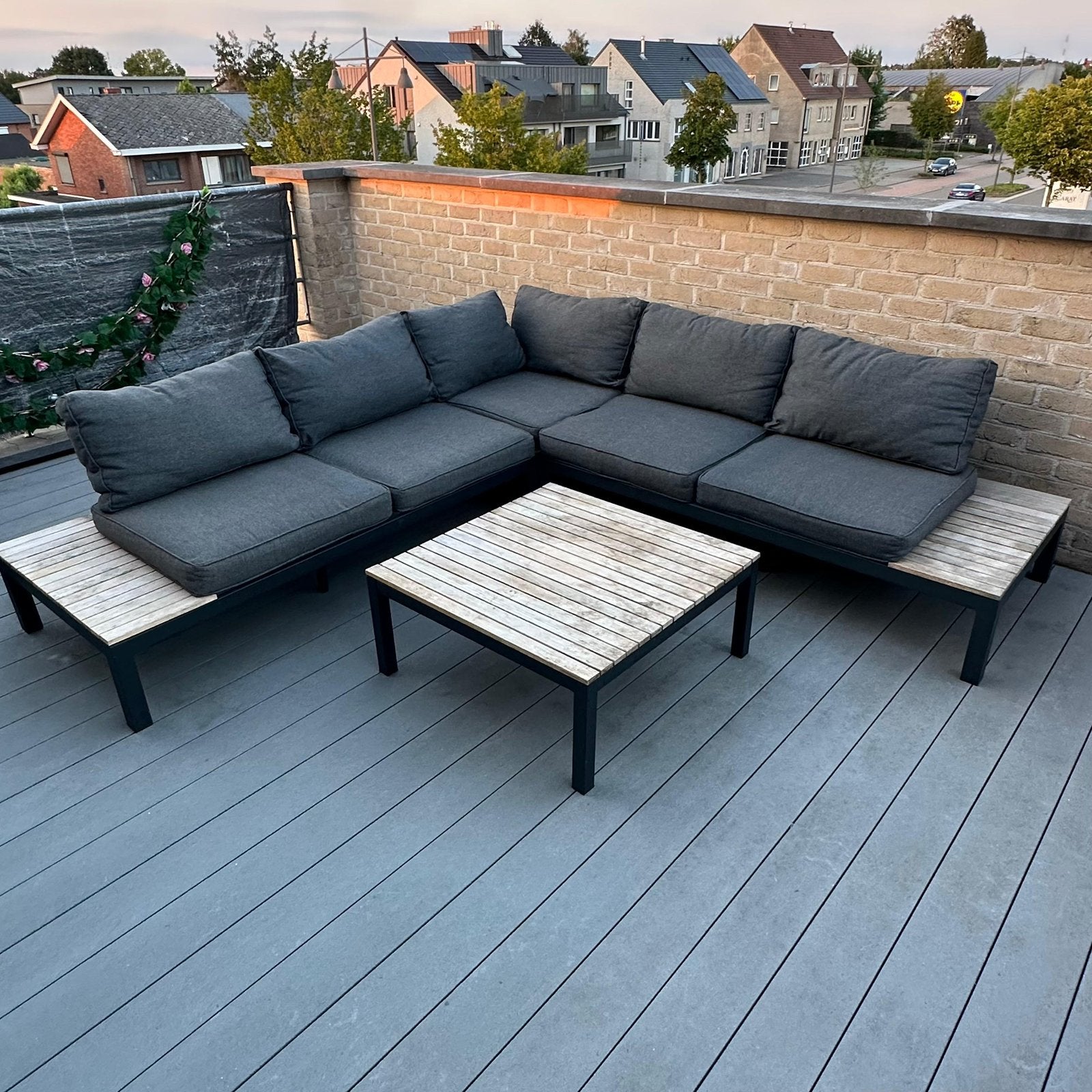 Ibiza Aluminium Loungeset, Tuin en Terras, Terrasdelen en Vlonders, Ophalen, Gebruikt