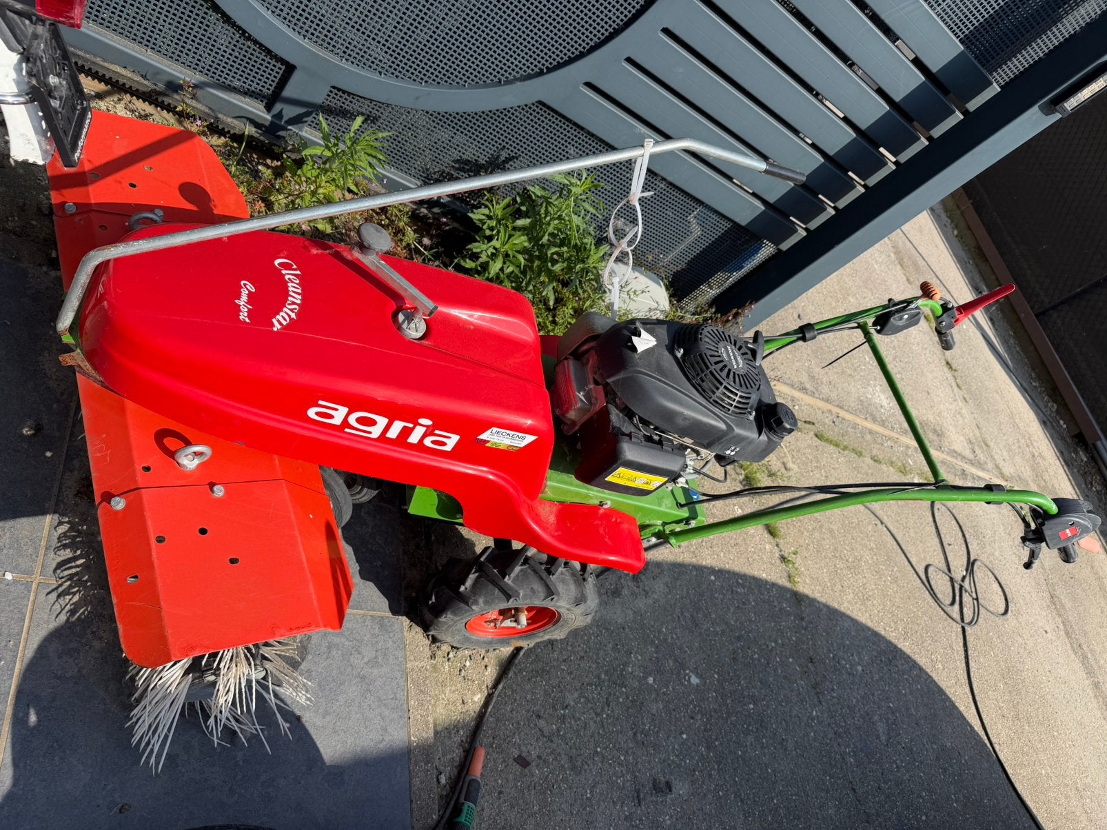 Proffecionele borstel machine op motor