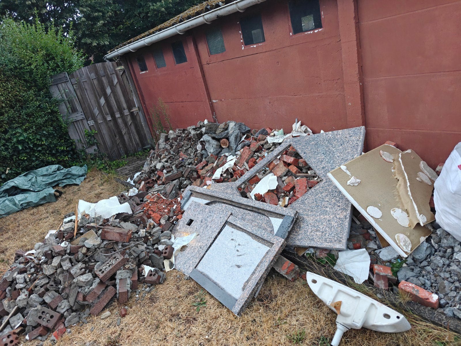 gratis steenpuin mijnhuis zeer stevige stenen, Doe-het-zelf en Bouw, Ophalen, Gebruikt, Bakstenen