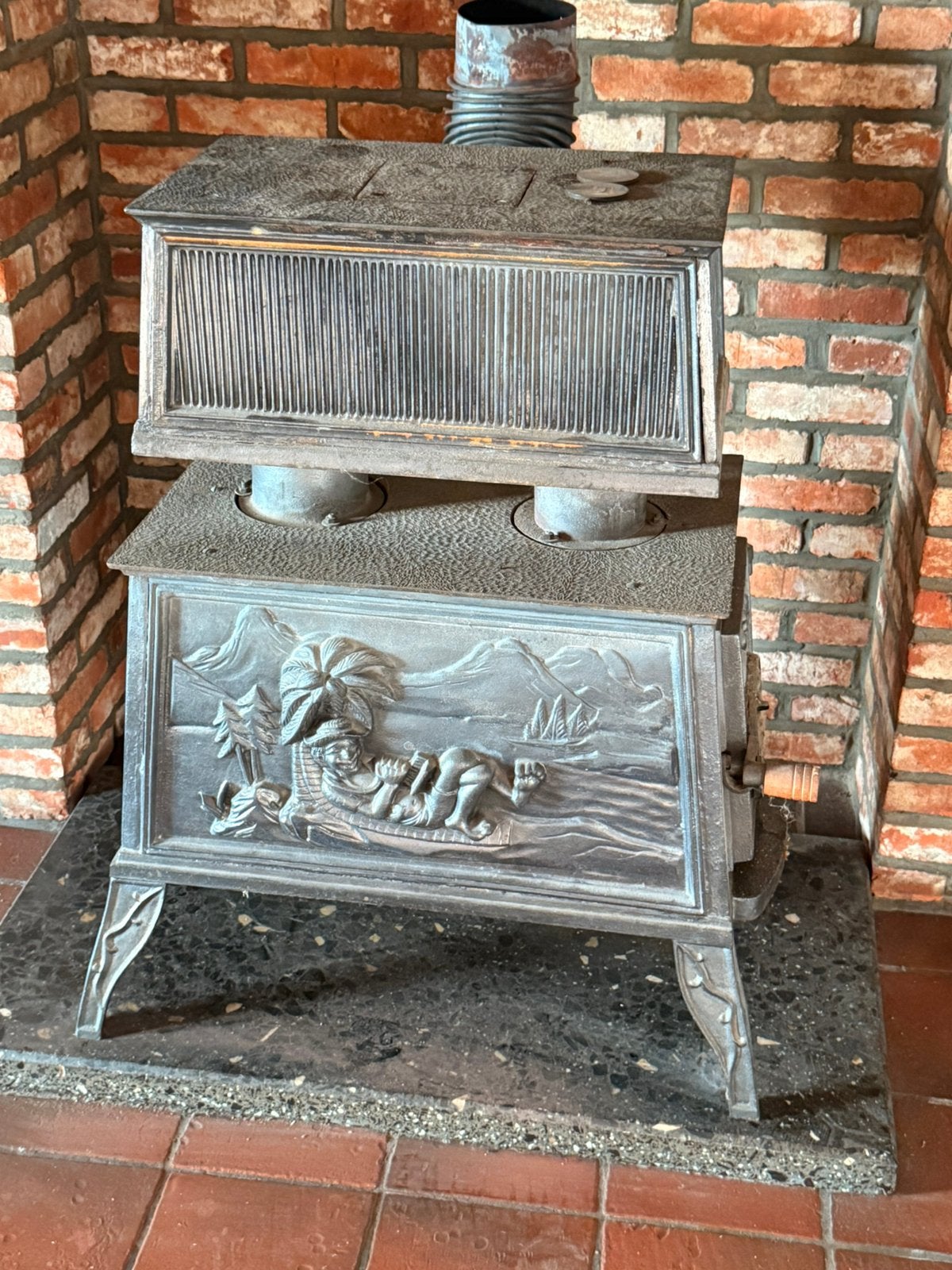 Poêle au bois en fonte FAIRE OFFRE, Enlèvement, Comme neuf, Bois, Poêle à bois