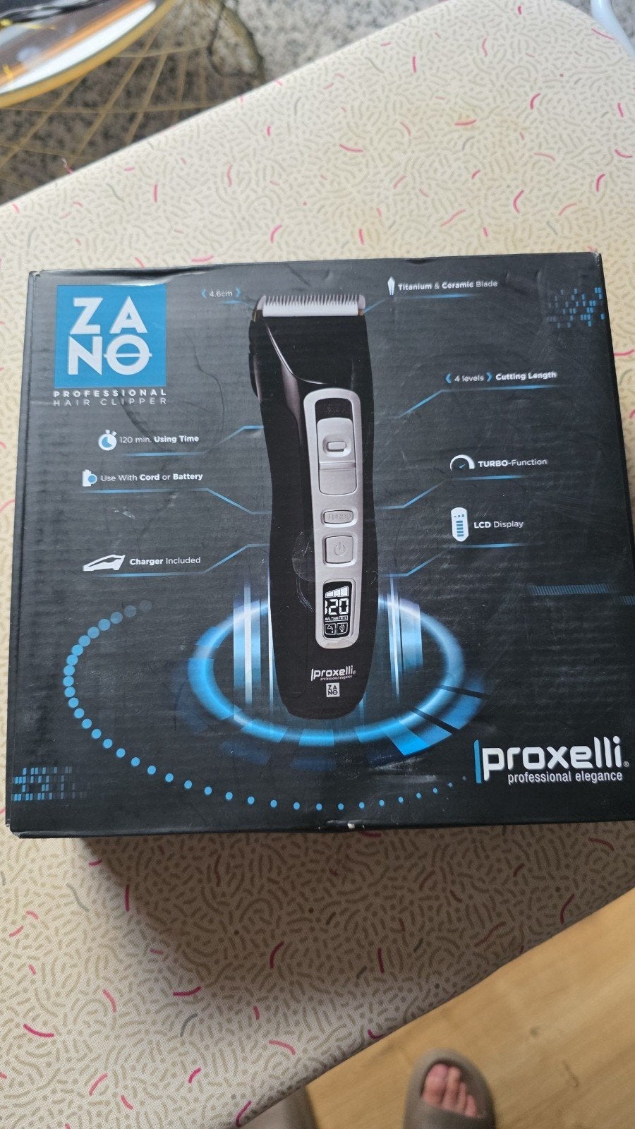 tondeuse professionnelle Proxelli Zano, Enlèvement