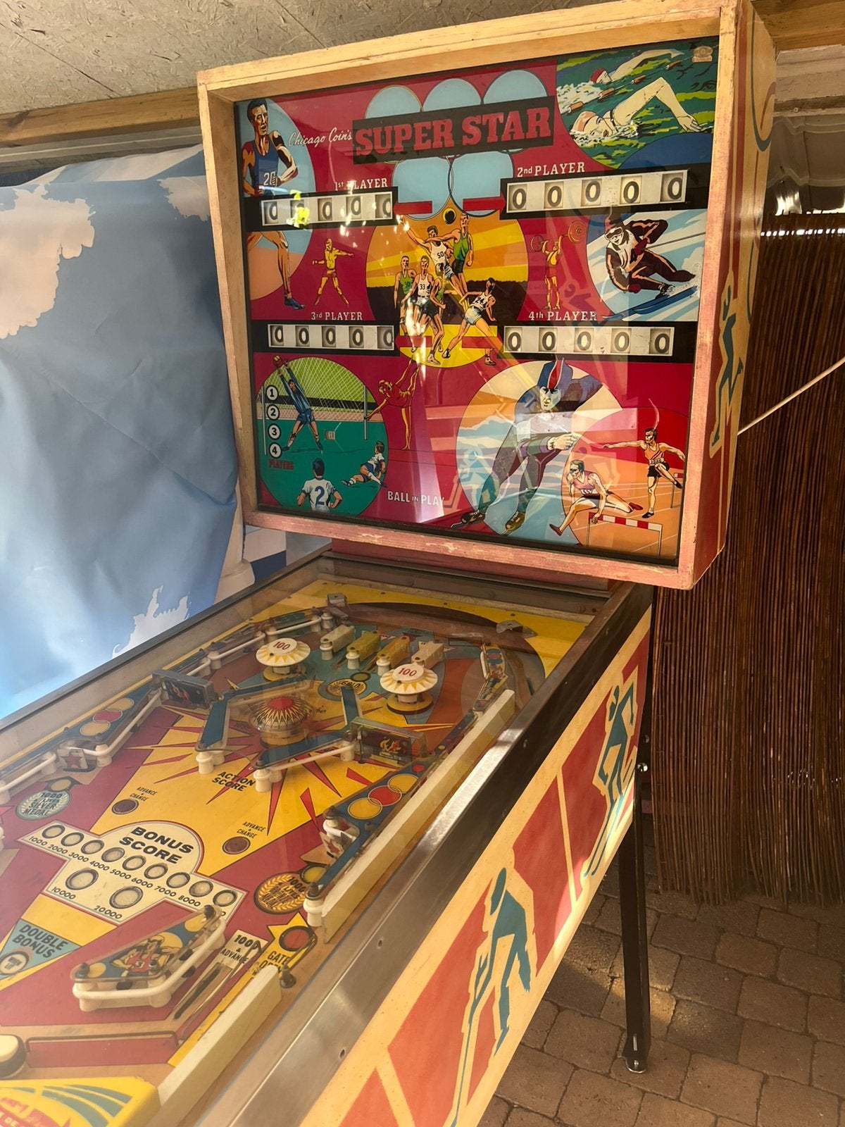 Flipperkast Super Star Chicago Coin, Verzamelen, Automaten | Flipperkasten, Ophalen, Zo goed als nieuw, Flipperkast