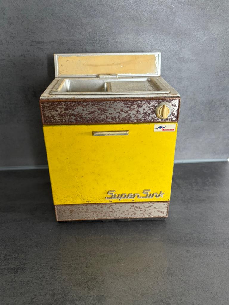 Super Sink vintage speelgoed AMB Italy vaatwasser, Ophalen