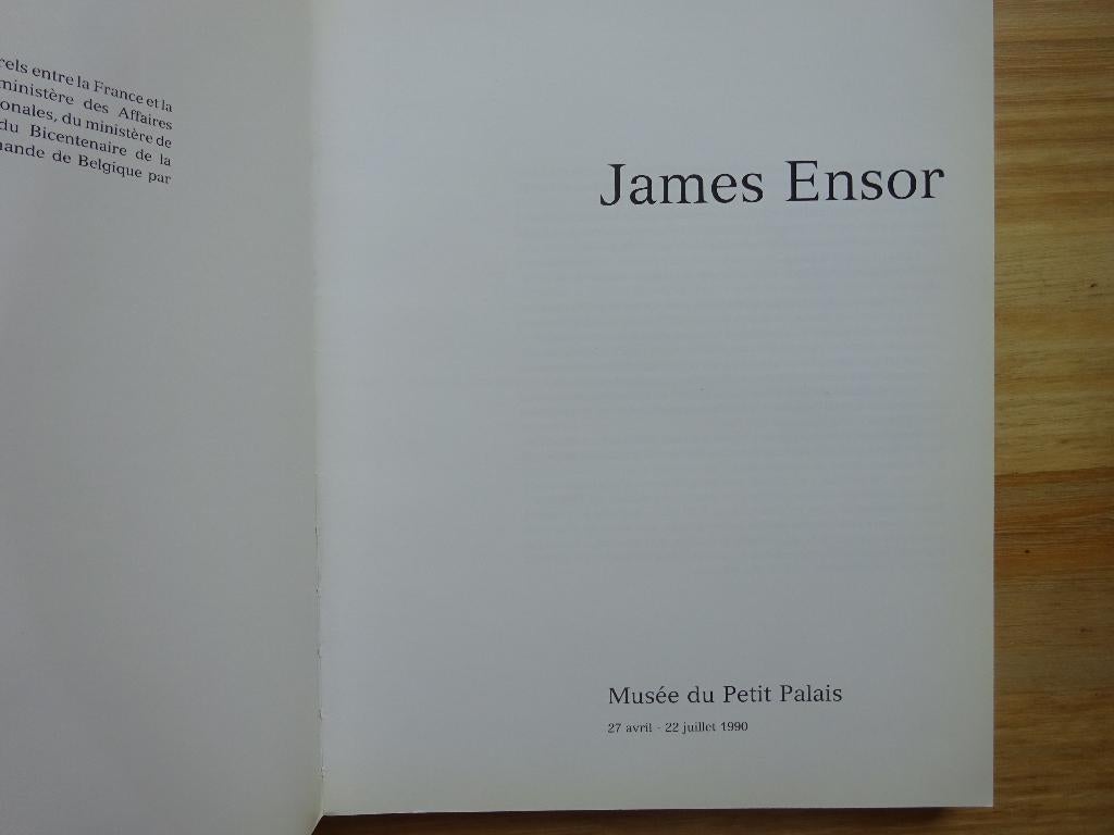 James Ensor, Musée du petit Palais, Paris, 1990, Ophalen of Verzenden, Gelezen, Schilder- en Tekenkunst
