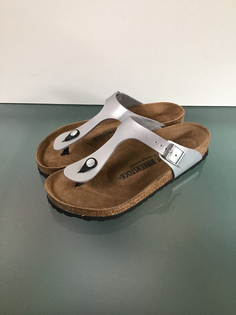 Birkenstock 40 Gizeh | argent | Livraison gratuite, Autres couleurs, Comme neuf, Envoi, Sandales de bain
