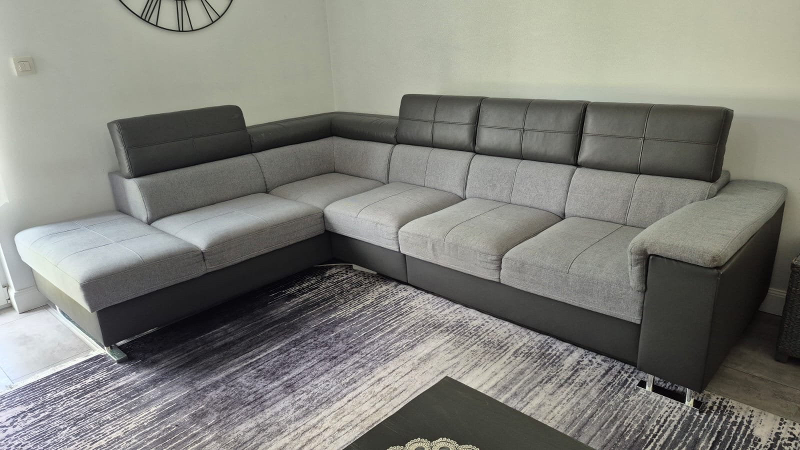 L-zetel, Huis en Inrichting, Ophalen, Gebruikt, Hoekbank, 300 cm of meer