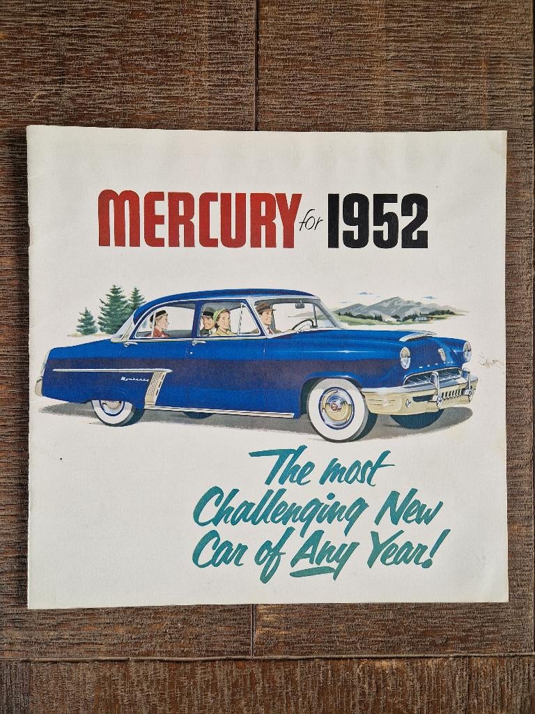 Brochure sur les voitures Mercury 1952, Enlèvement ou Envoi, Comme neuf, Autres marques