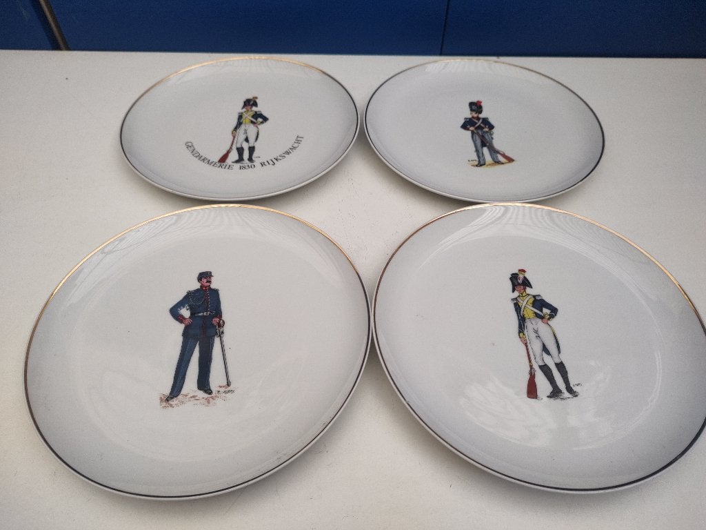 Lot borden Rijkswacht/Gendarmerie, Collections, Objets militaires | Général, Enlèvement ou Envoi, Gendarmerie
