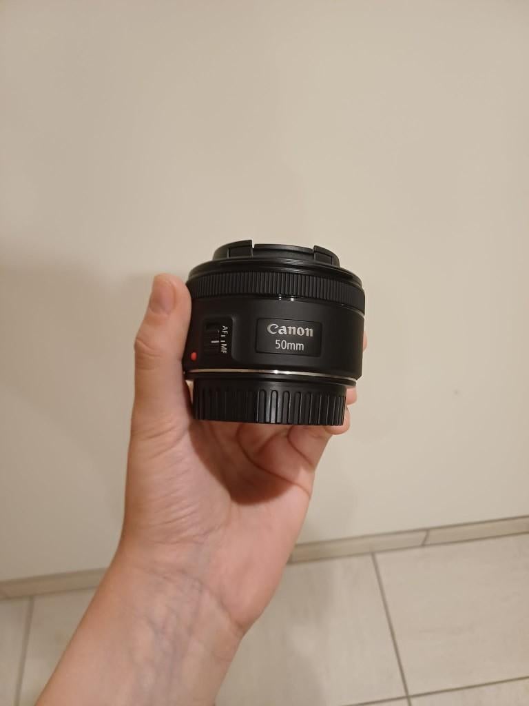 Canon EF lens 50mm 1:1.8 STM, Enlèvement, Comme neuf, Objectif macro