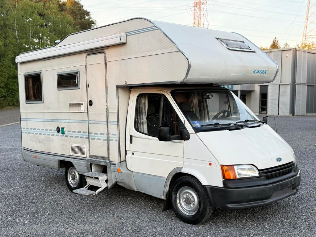 Mobilhome Ford Transit 2.4TD 091.000Km Gekeurd Goede Staat, Ford, Tot en met 2, Particulier, Koelkast