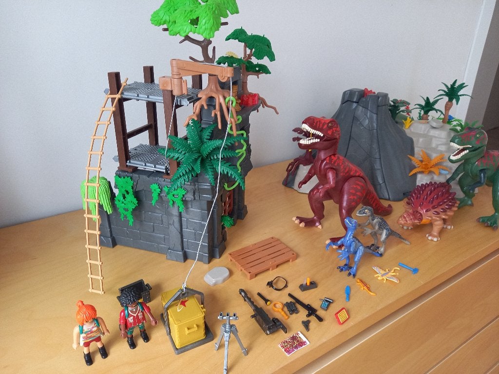 Playmobil - dinosaurusset, Kinderen en Baby's, Ophalen, Zo goed als nieuw, Complete set, Kasteel/Fort