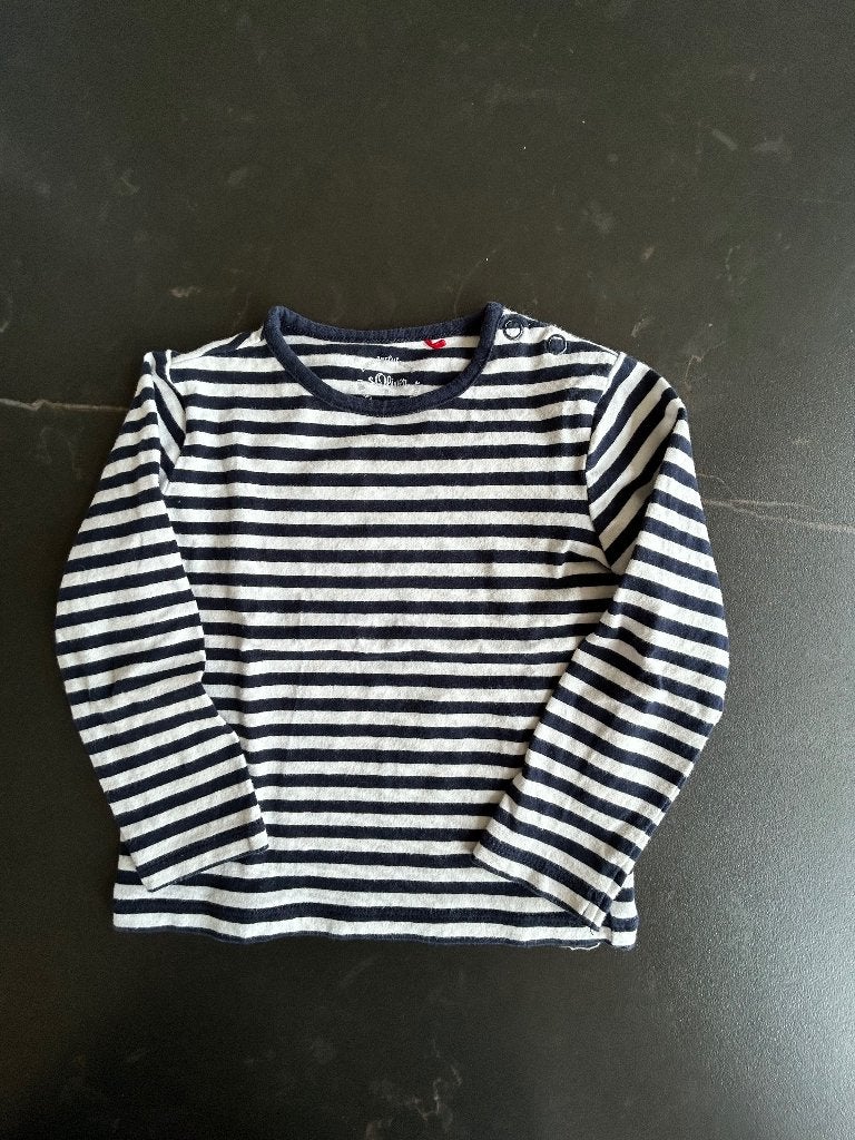 Marine t-shirt S.Oliver maat 86, Kinderen en Baby's, Babykleding | Maat 86, Ophalen of Verzenden, Zo goed als nieuw, S.Oliver