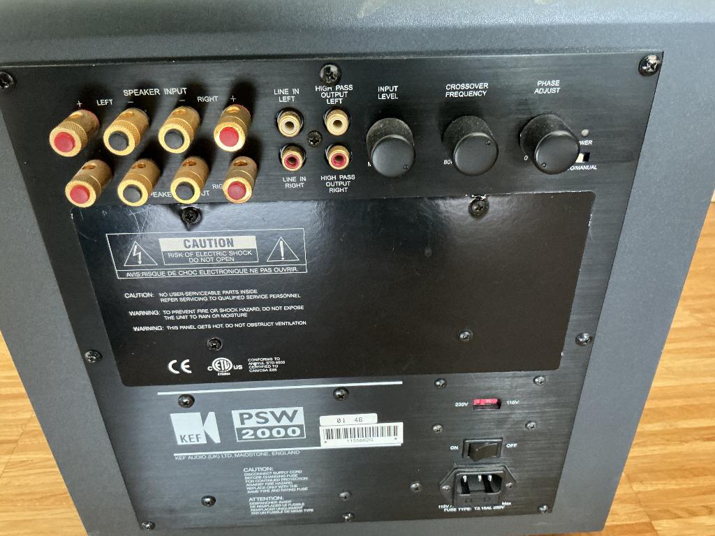 KEF PSW 2000 subwoofer, Enlèvement, Utilisé, Guitare
