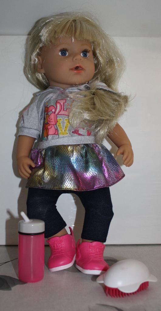 zapf creation 'sister doll' zusjes pop, Ophalen of Verzenden, Zo goed als nieuw, Babypop