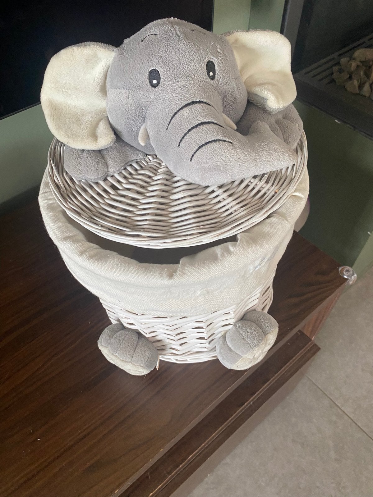 Olifanten wasmand, Ophalen, Gebruikt