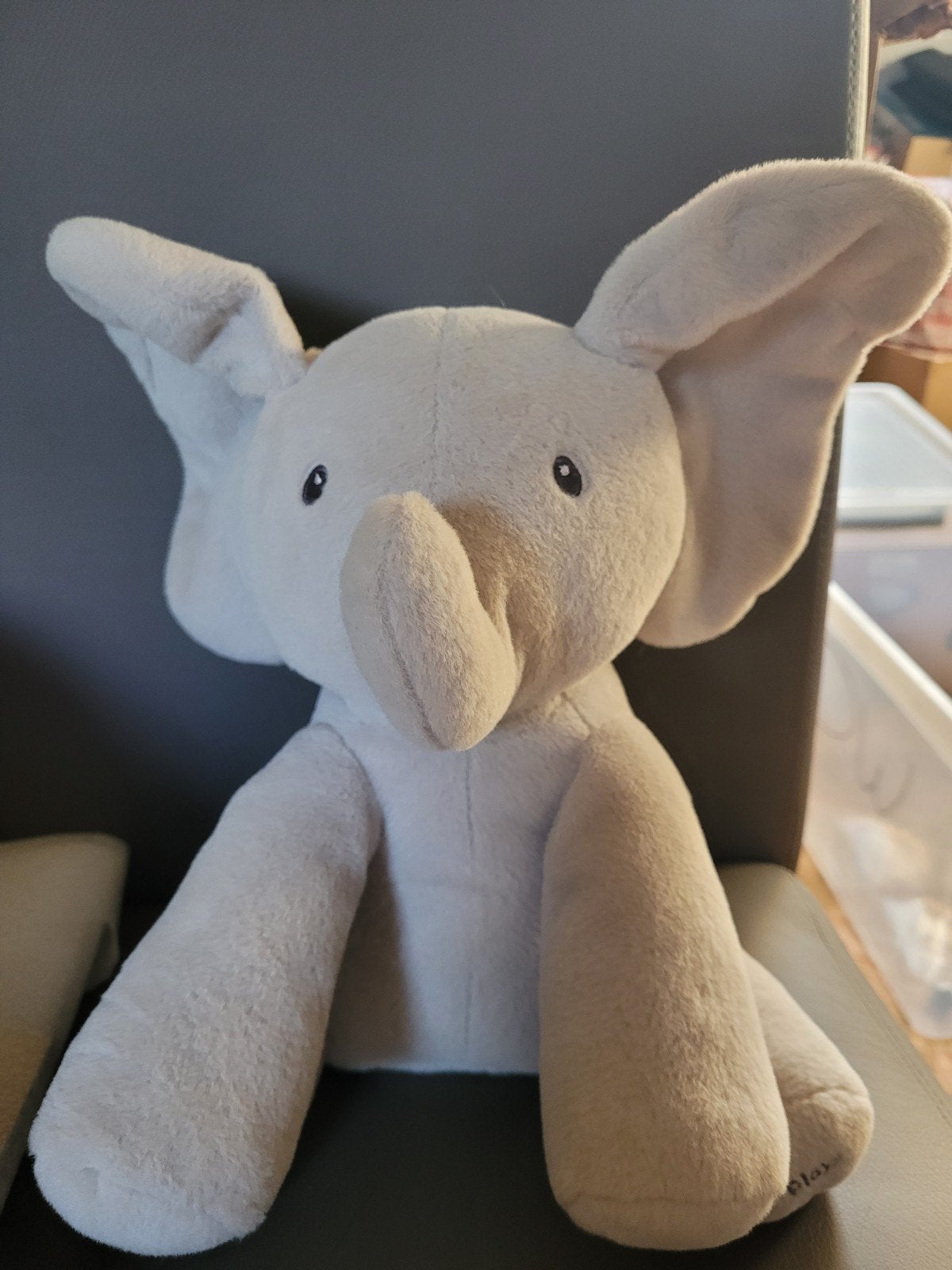 Olifant "Baby Gund", Enfants & Bébés, Jouets | Peluches, Autres marques, Comme neuf, Avec son, Beige