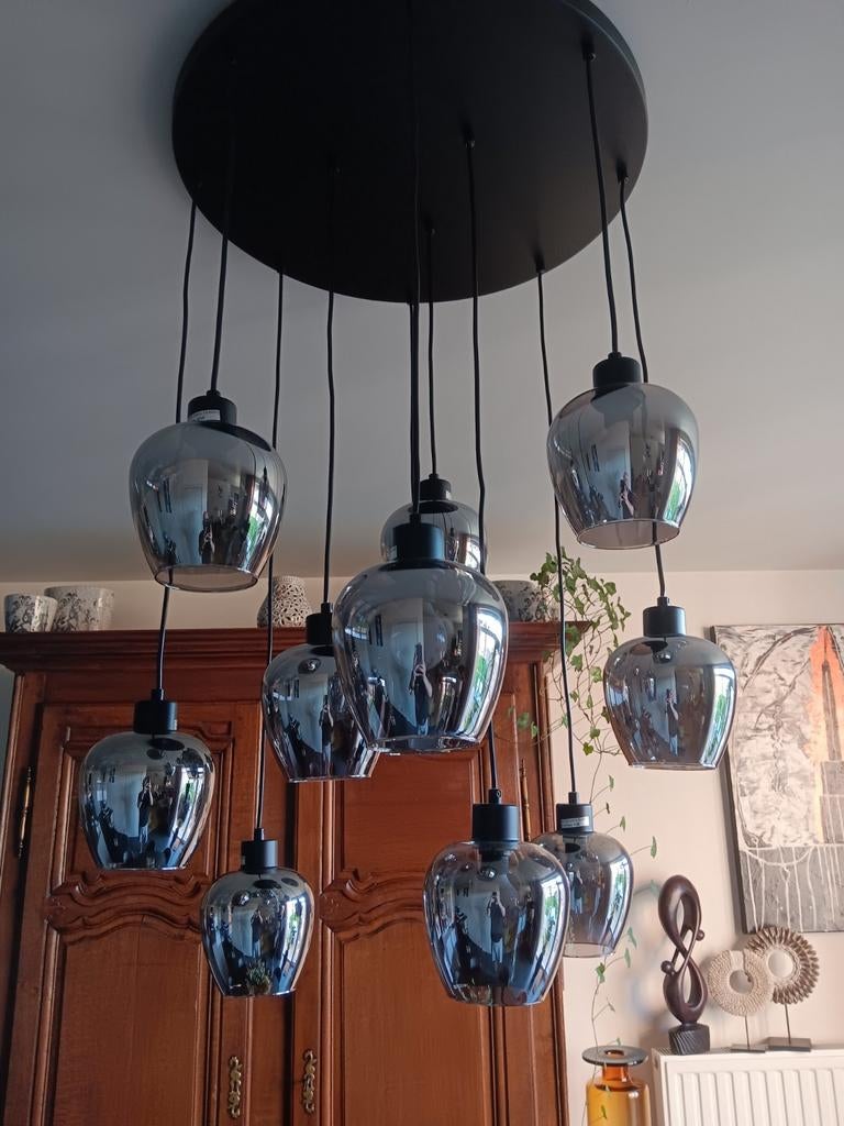 Lampe suspendue 11 lumières, Enlèvement, Comme neuf, Verre