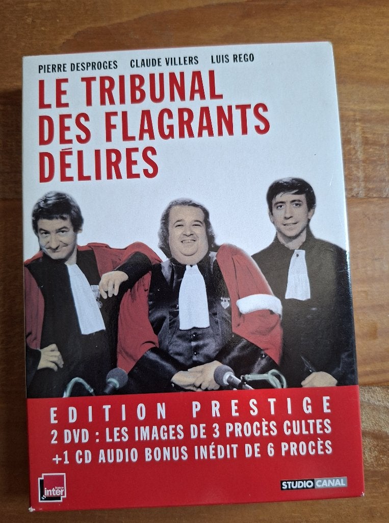 Le tribunal des flagrants délires - éd.prestige - 2dvd - 1cd, CD & DVD, DVD | Cabaret & Sketchs, Coffret ou édition complète, Enlèvement ou Envoi