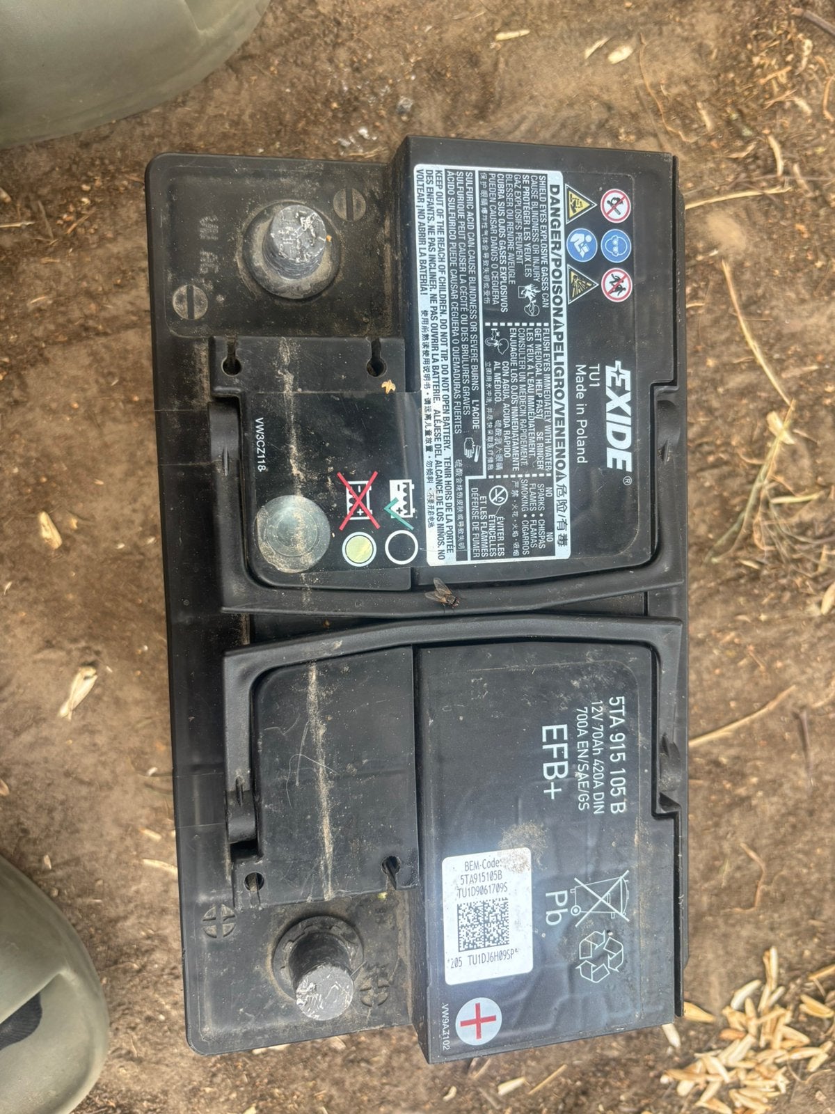 À vendre : Batterie de voiture EFB+ 12V 70Ah 700A, Autos : Pièces & Accessoires, Batteries & Accessoires, Enlèvement, Volkswagen