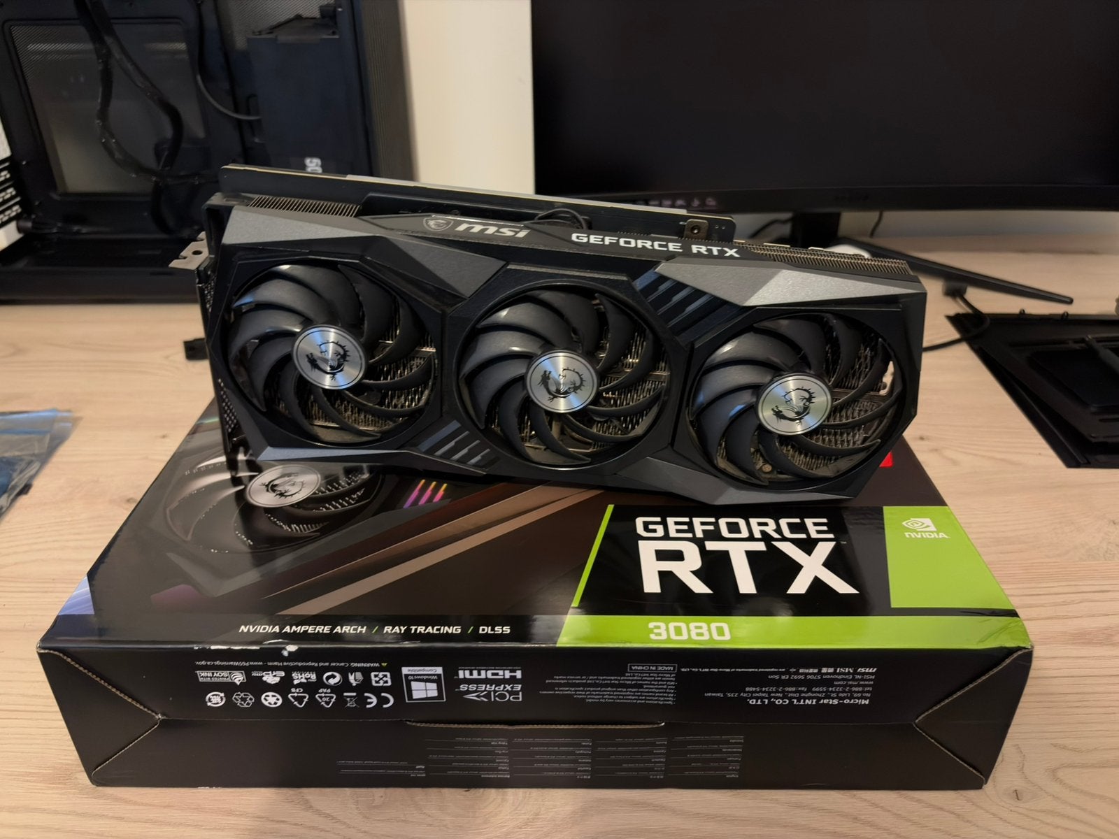MSI RTX 3080 Gaming X trio, Computers en Software, GDDR6, Ophalen of Verzenden, Zo goed als nieuw, HDMI