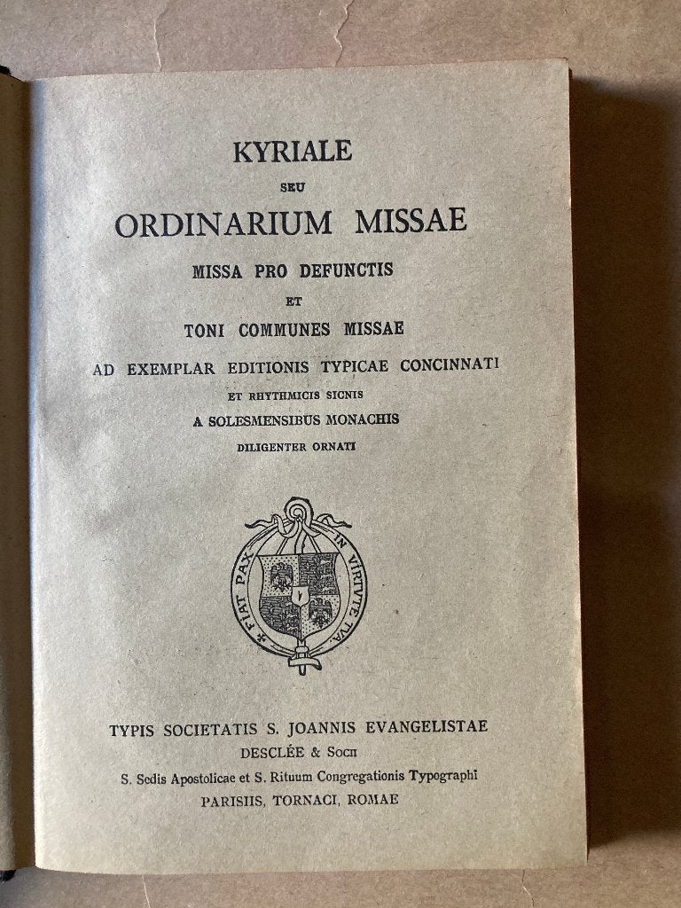 Kyriale seu ordinarium missa, Livres, Religion & Théologie, Enlèvement ou Envoi, Utilisé, Christianisme | Catholique