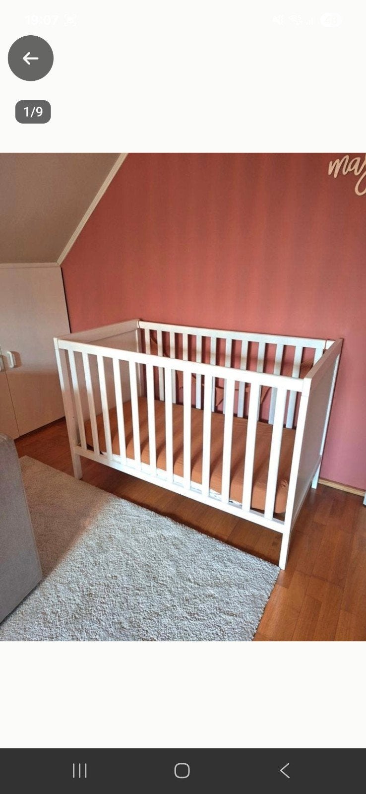 ledikant ikea wit met matras, Enfants & Bébés, Chambre d'enfant | Lits, Enlèvement